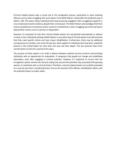 Criminal Related Waiver Training Course Access Packet